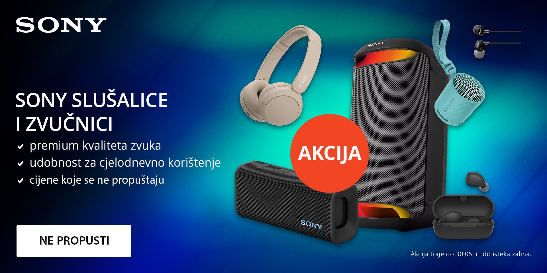 Sony audio na akciji